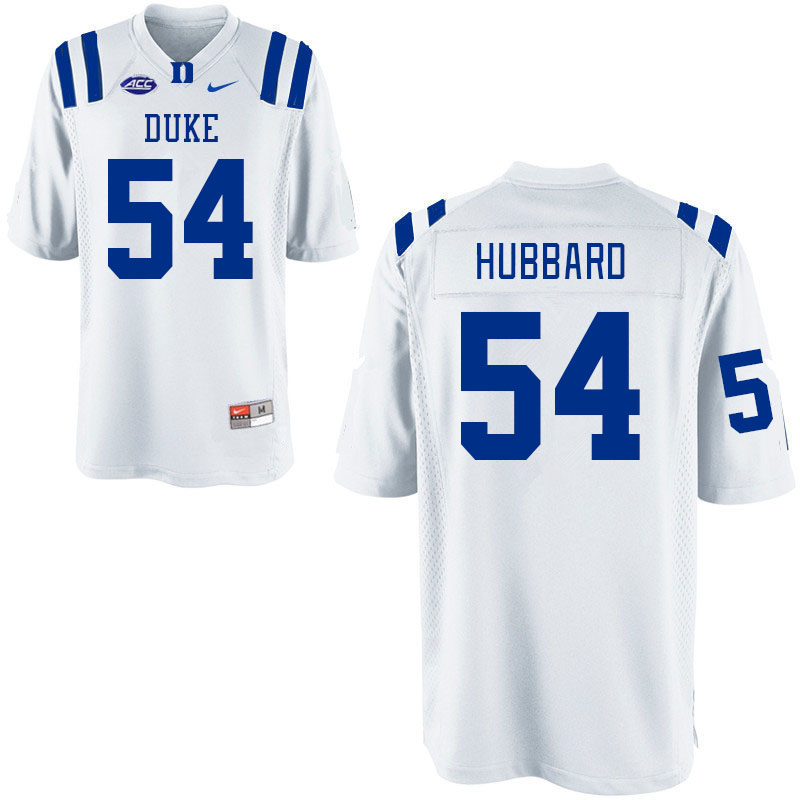 Duke Blue Devils #54 Ethan Hubbard College Football Jerseys Stitched Sale-White